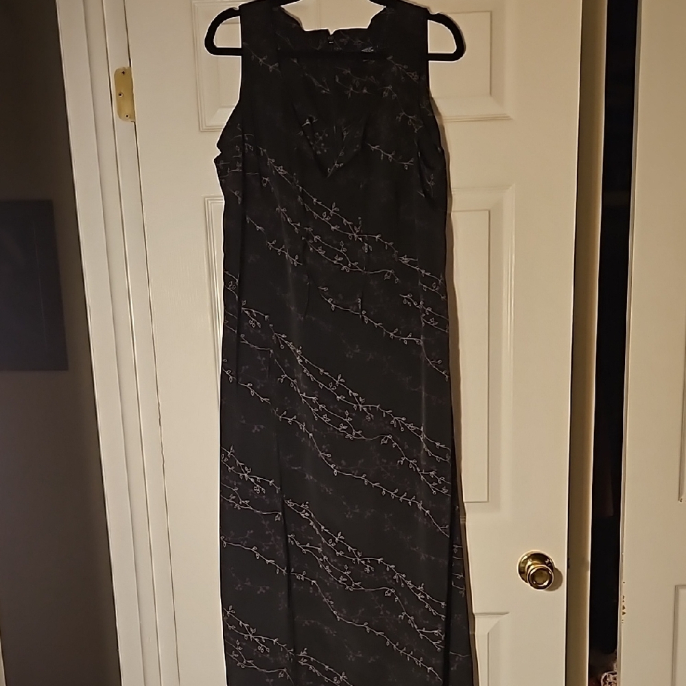Black Sequin Halter Maxi Dress
